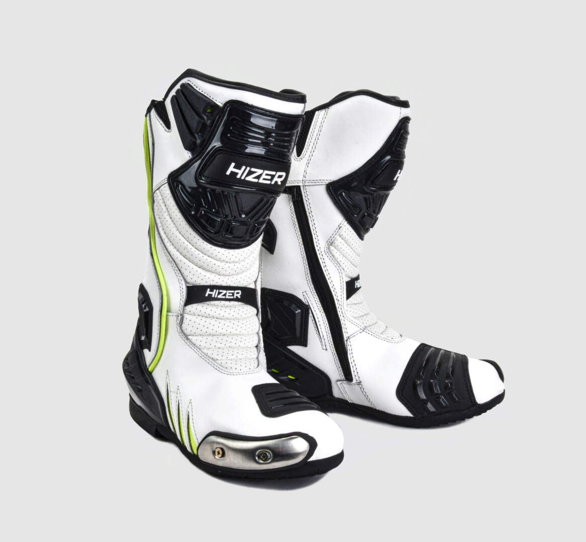 Мотоботы HIZER AT-6002 b/w/neon-green (р. 43) Мотоботы HIZER AT-6002 b/w/neon-green (р. 43)