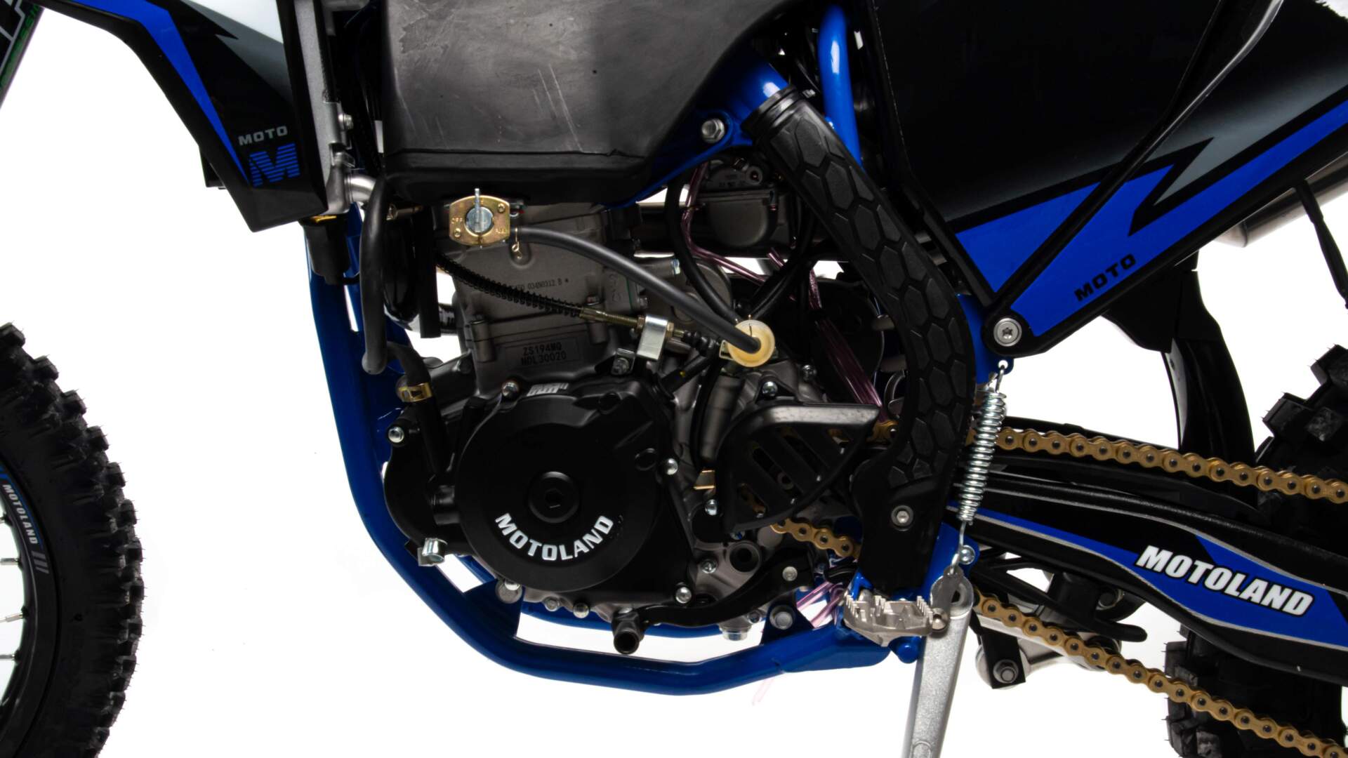 Мотоцикл Кросс Motoland FX 450 NC (194MQ) синий Мотоцикл Кросс Motoland FX 450 NC (194MQ) синий