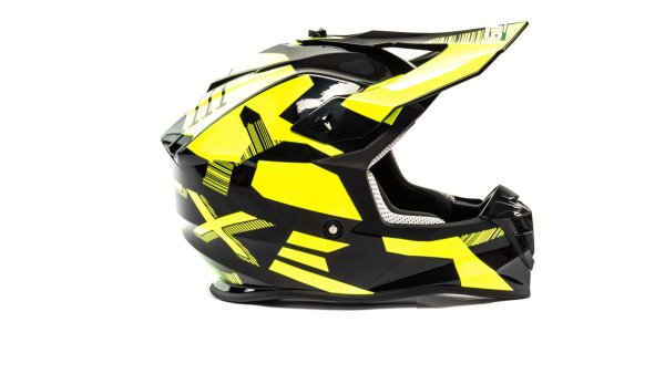 Шлем мото кроссовый GTX 633 #6 (S) BLACK/FLUO YELLOW